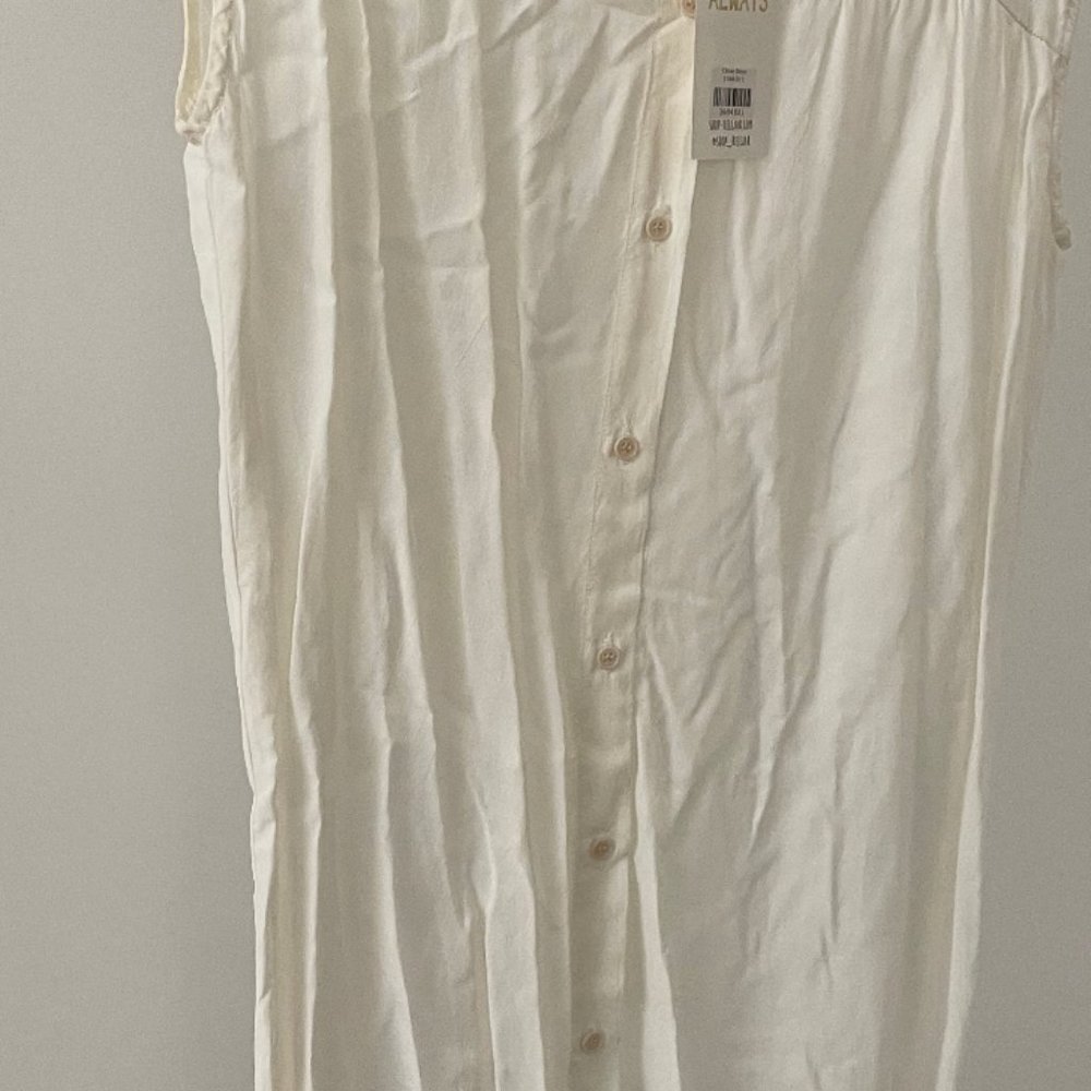 Lacausa White Silk Dress, Tags on